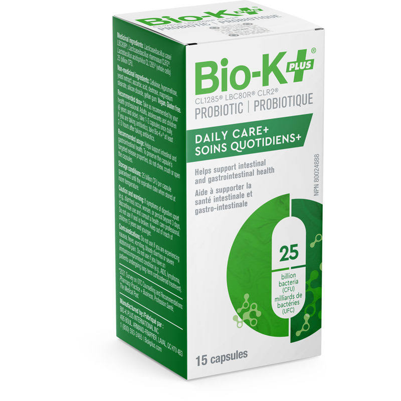 Bio-K+ Daily Care Probiotic 25 Billion 15 Capsules
