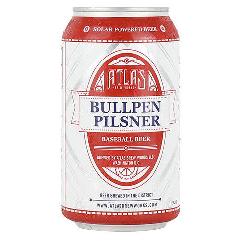 Atlas Brew Works Bullpen Pilsner - 12oz Can