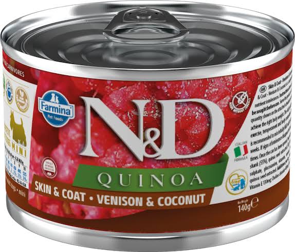 N&D Dog Quinoa - Adult ,Venison & Coconut, 140g