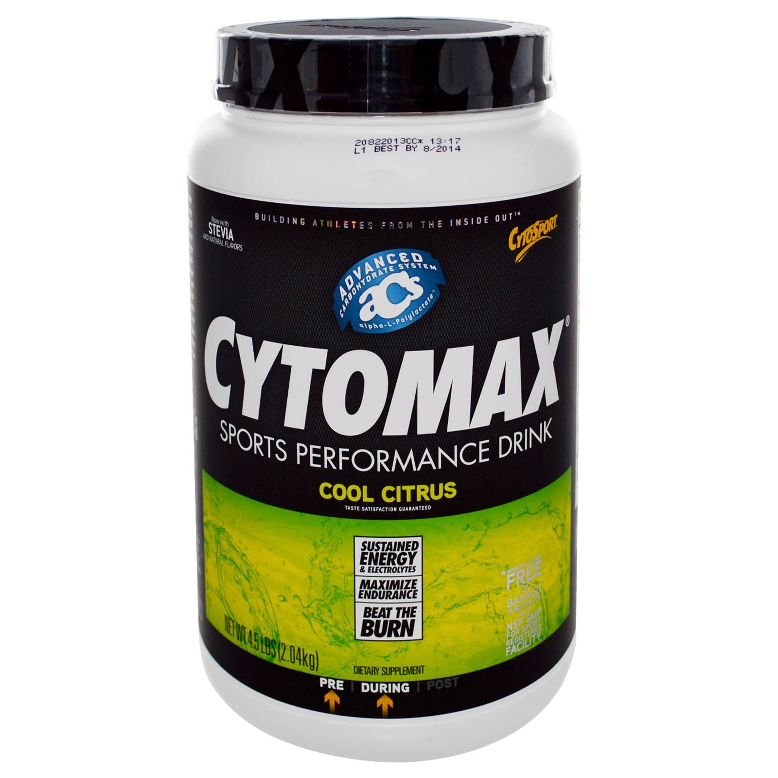 CytoSport Cytomax Cool Citrus Sports Performance Mix Dietary Supplement - 4.5lbs