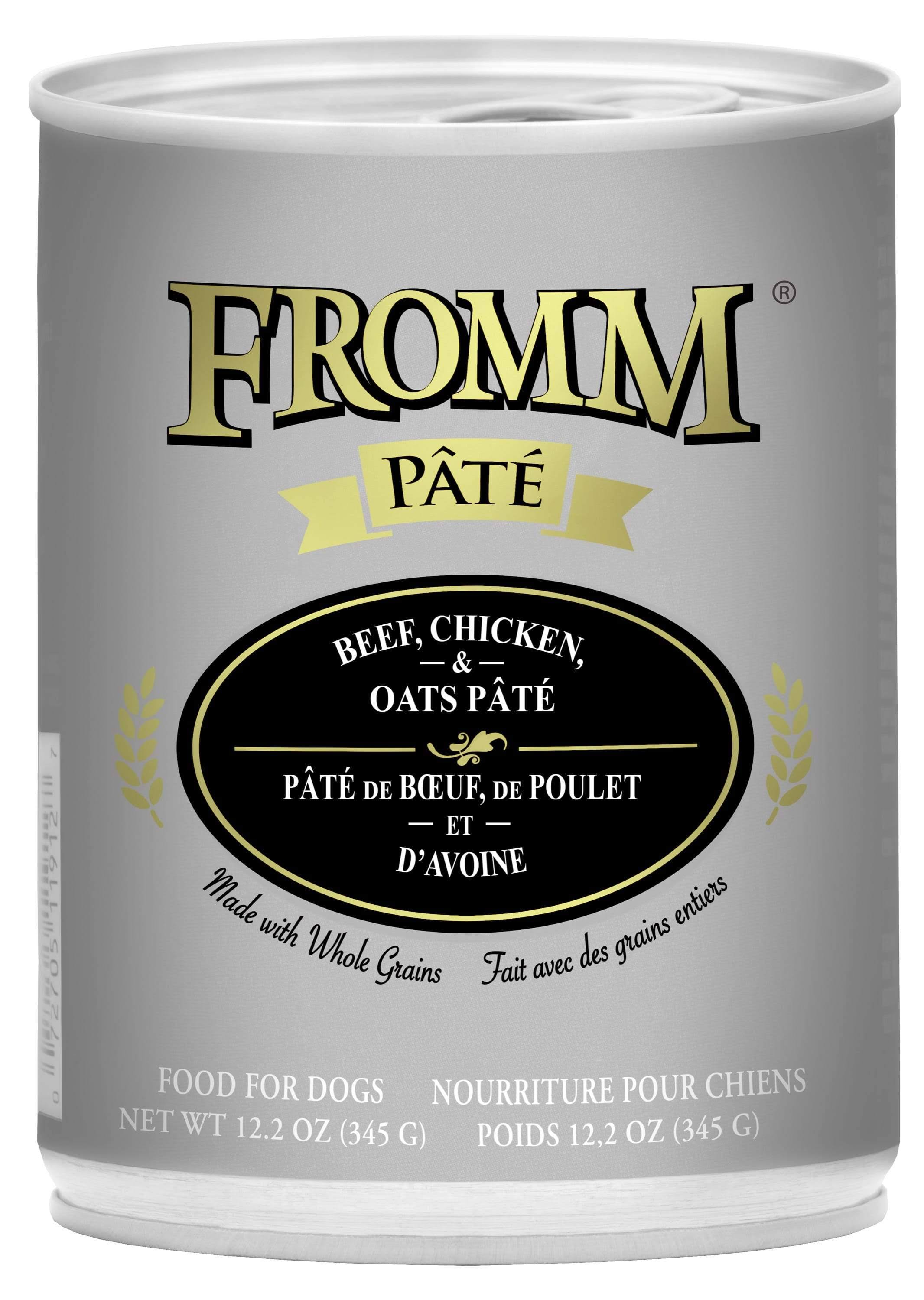 Fromm Pate Beef, Chicken & Oats Canned Dog Food - 12.2 oz.