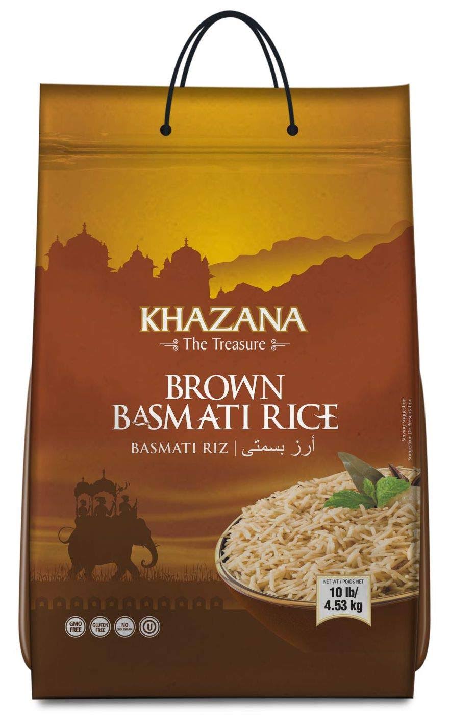 Khazana Premium Brown Basmati Rice - 10lb Bag