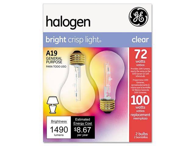 GE Energy Efficient Crystal Clear 72 Watt General Purpose Halogen Bulb