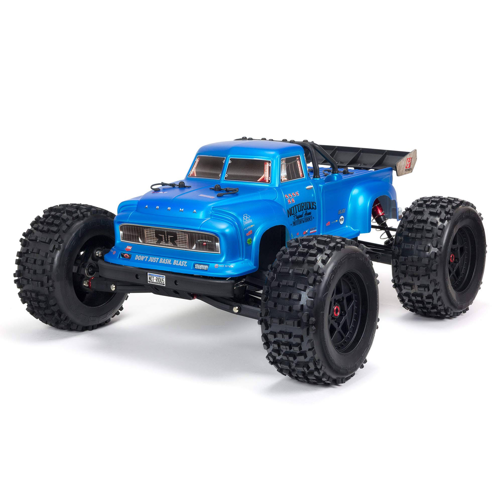 Arrma ARA8611V5T2 Notorious 6s 4WD BLX 1/8 Stunt Truck RTR Blue