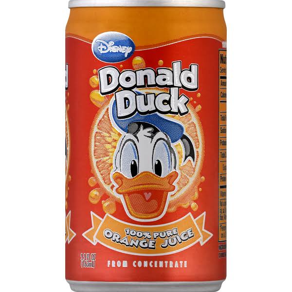 Donald Duck Orange Juice - 5.5oz, 24pk
