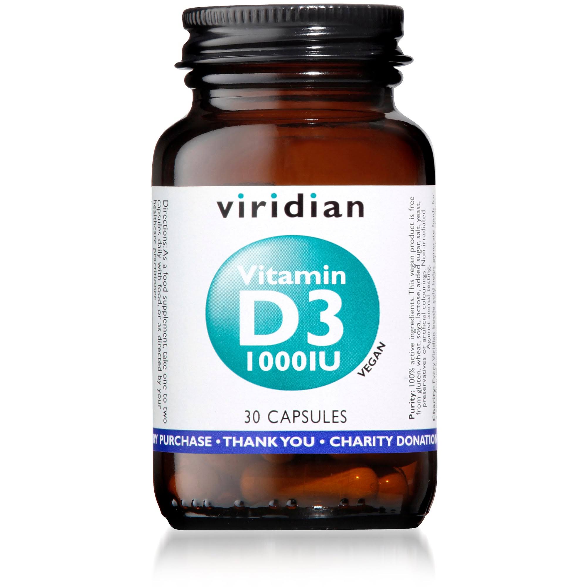 Viridian Vitamin D Capsules - x30