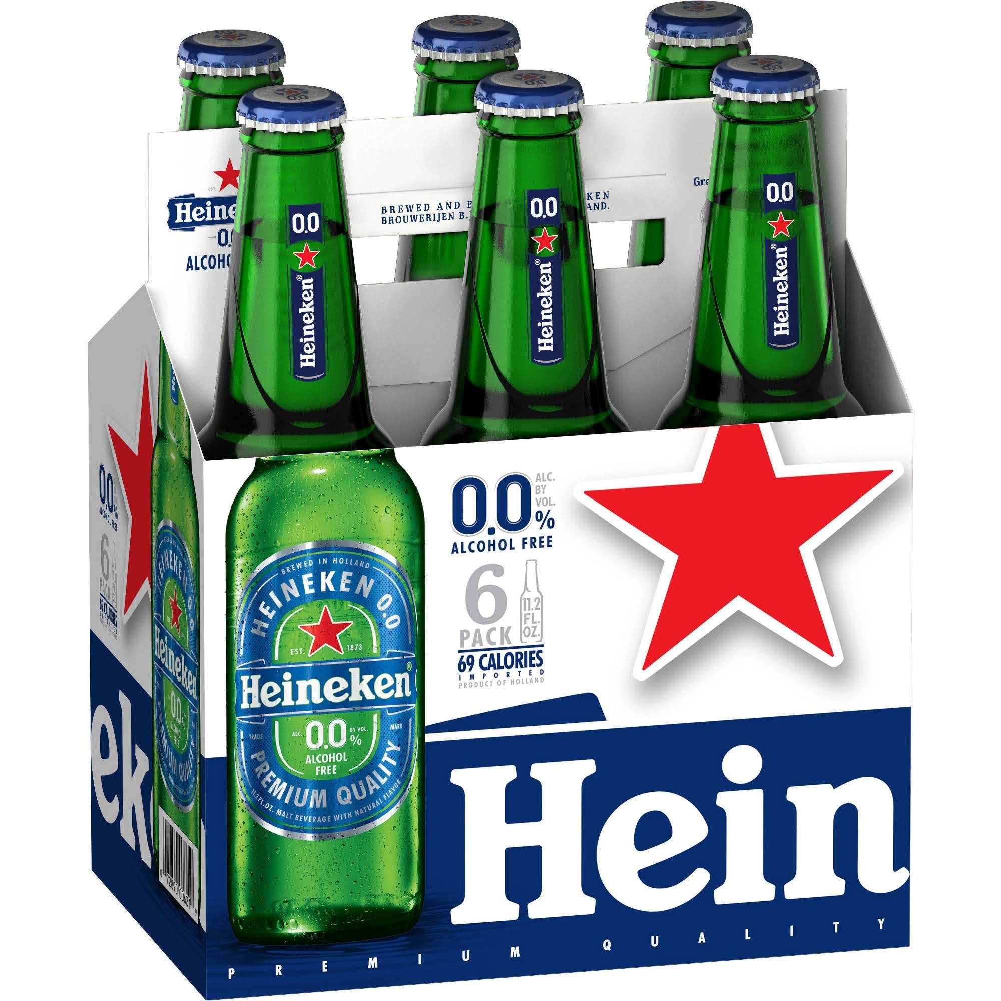 Heineken Beer, Alcohol Free, 6 Pack - 6 pack, 11.2 fl oz bottles