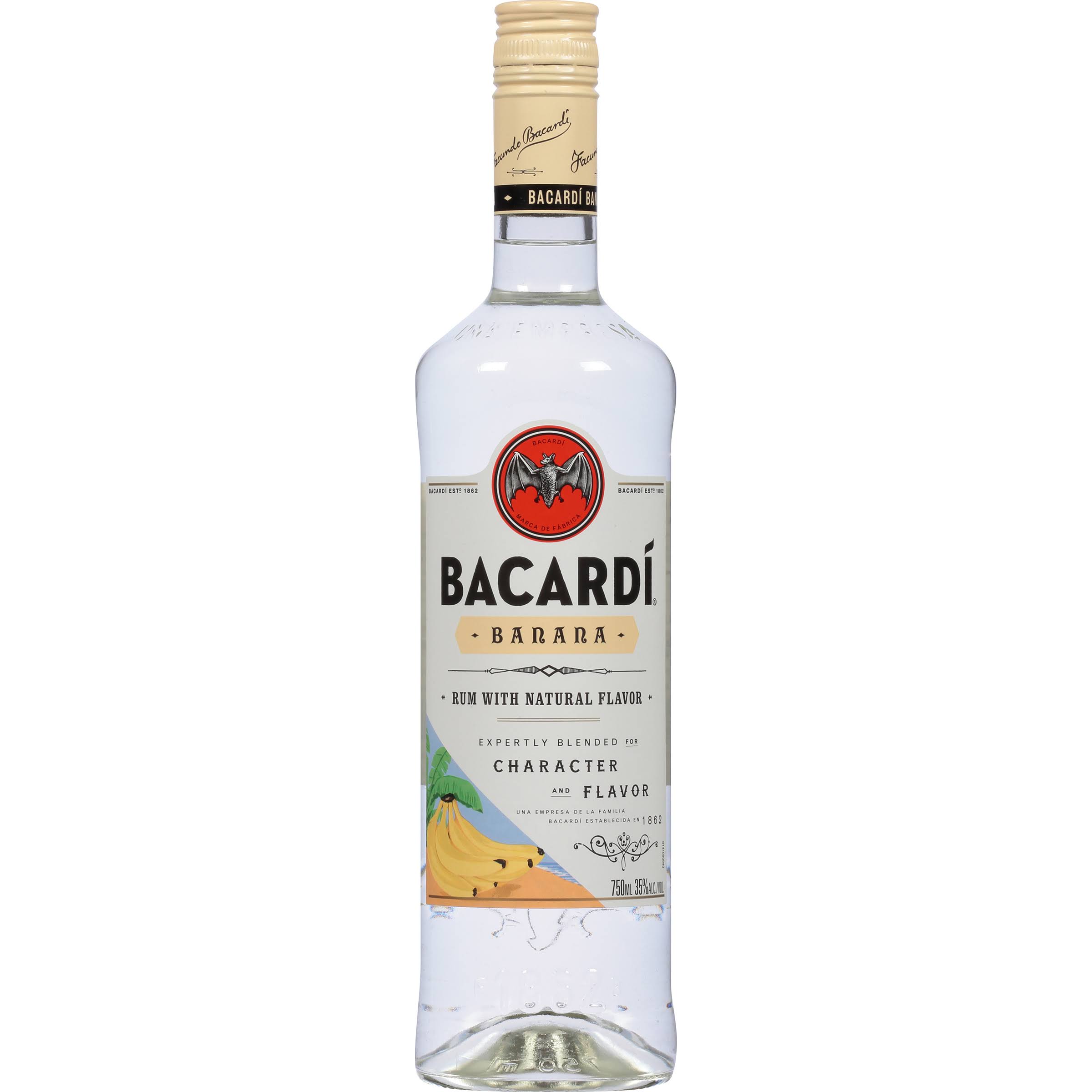 Bacardi Rum, Banana - 750 ml
