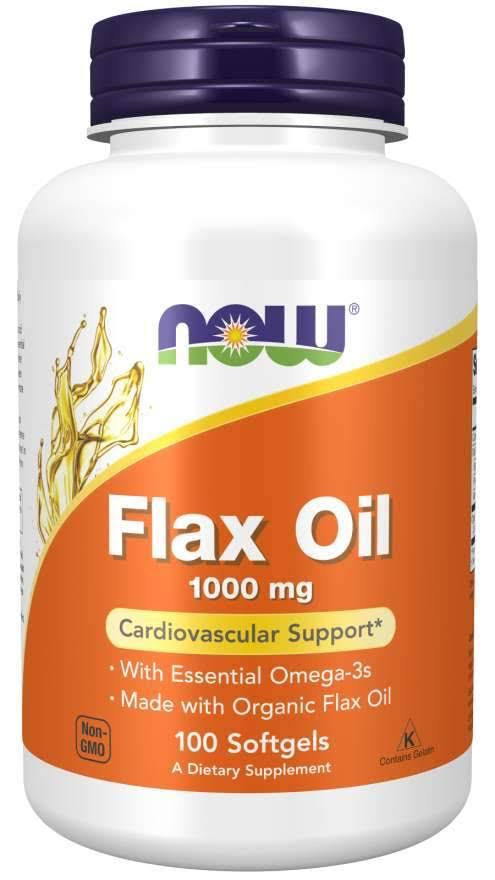 Now Foods Flax Oil 1000mg Softgels - x250