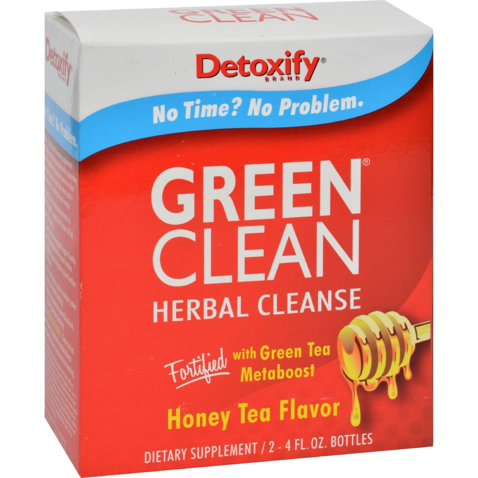 Detoxify Green Clean Herbal Cleanse - Honey Tea, 8FL. Oz
