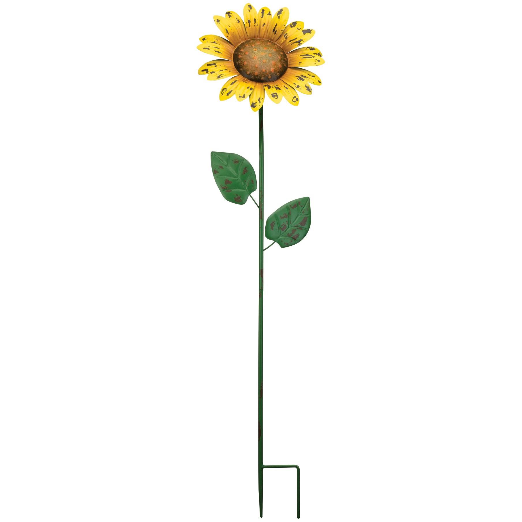 Regal Art & Gift REGAL11627 36 in. Rustic Flower Stake, Sunflower