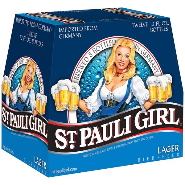 St. Pauli Girl Lager Bottles - 12 oz