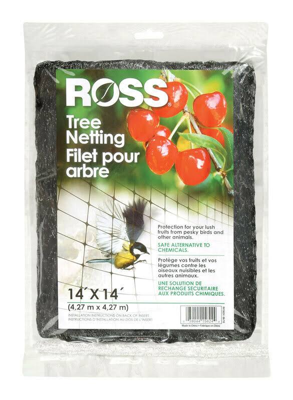 Easy Gardener Edging Ross 15624 14-Foot x 14-Tree Netting, Black