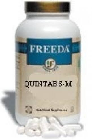Freeda Kosher Quintabs M Iron Multivitamin and Mineral Supplement - 100 Tablets
