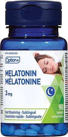 Option + - Fast Dissolving Melatonin | 3 mg X 90 Sublingual Tablets