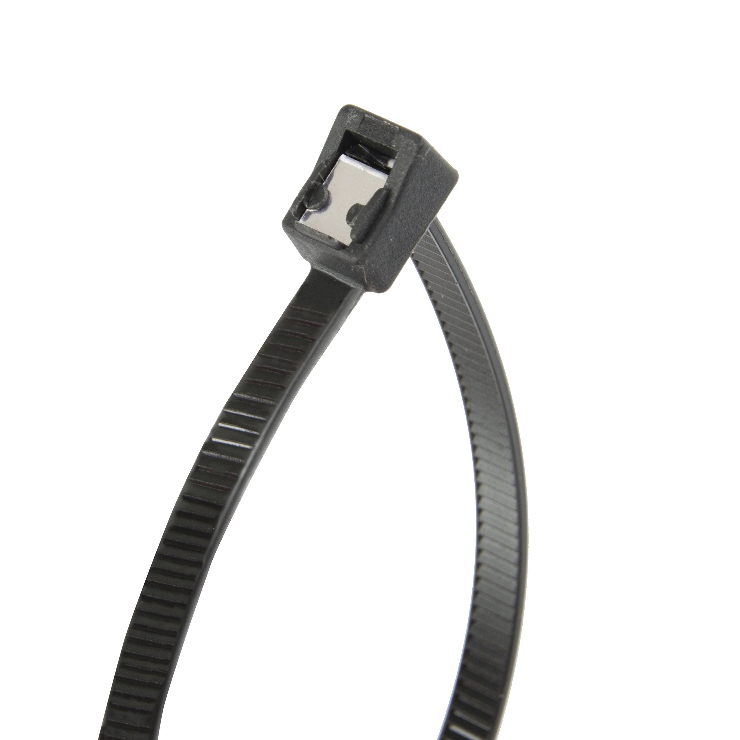 Gardner Bender Self-Cutting Cable Tie - 8in, Black, 20pk