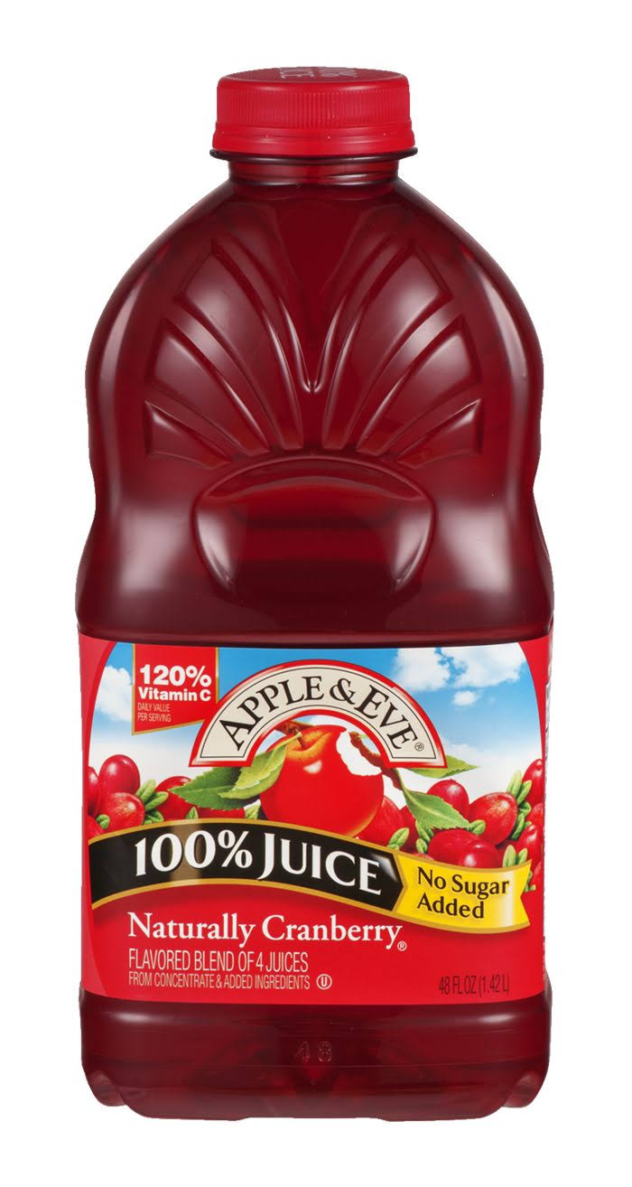 Apple & Eve 100% Juice - Naturally Cranberry, 48oz