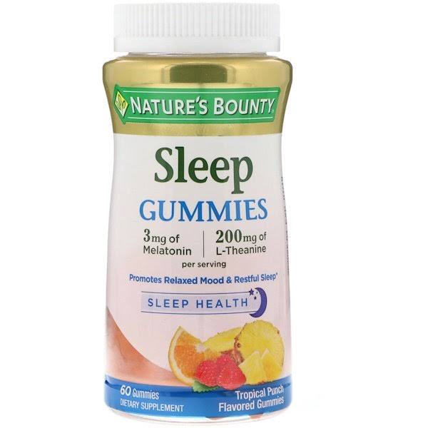 Nature's Bounty Sleep Gummies - Tropical Punch Flavored, 60ct