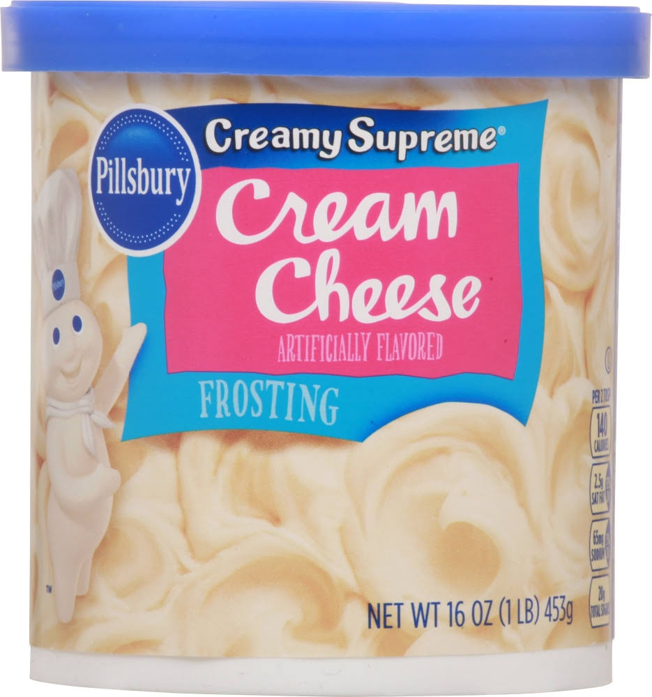 Pillsbury Creamy Supreme Frosting, Cream Cheese - 16 oz
