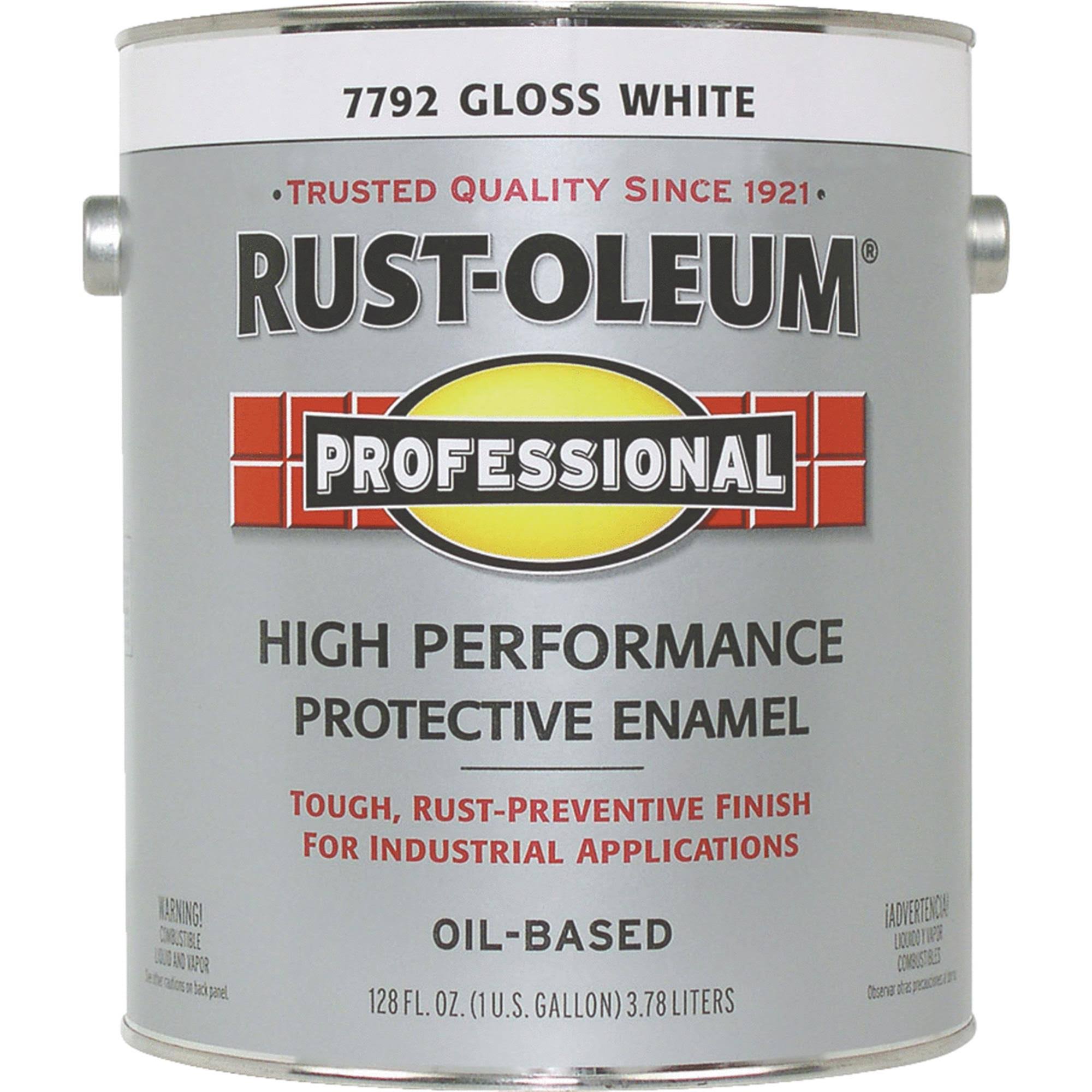 Rust-Oleum Professional High Performance Protective Enamel - Gloss White, 1 Gallon
