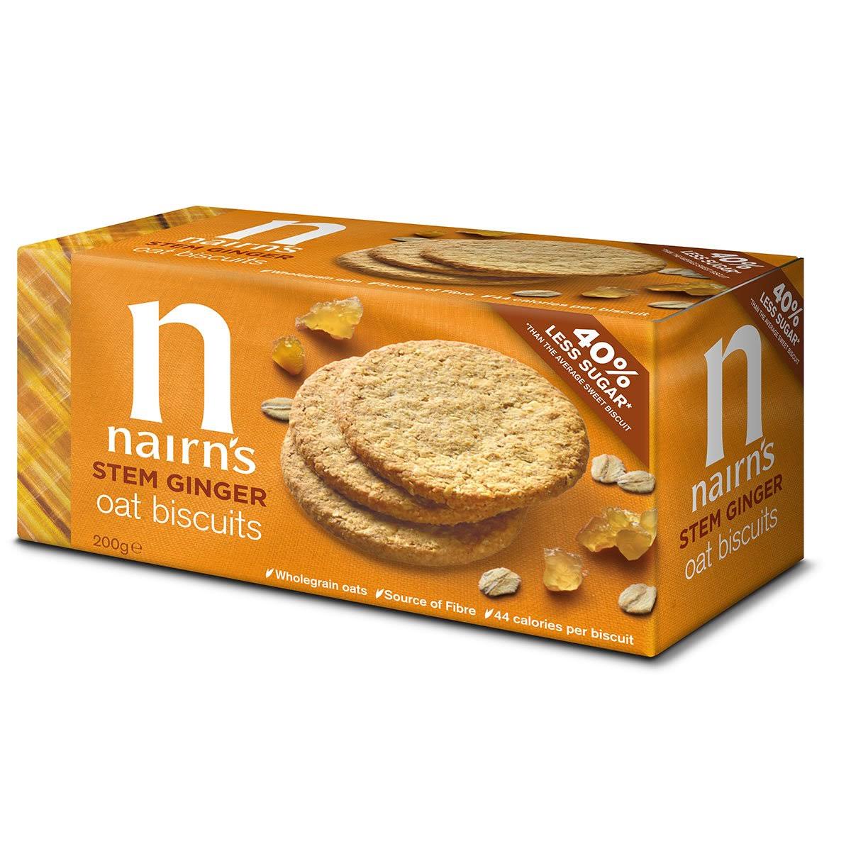 Nairn's Stem Ginger Oat Biscuits - 7.1oz