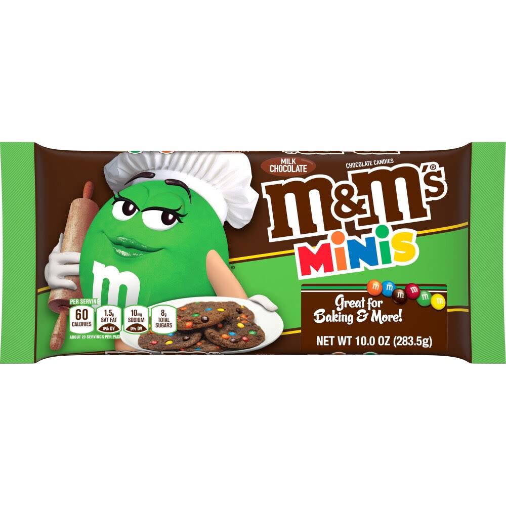 M&M's Minis Milk Chocolate Baking Bits Chocolate Candies - 10oz