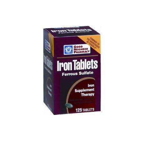 GNP Iron Supplement Tablets 125 Tablets