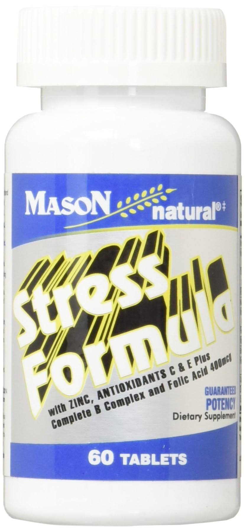 Mason Natural Stress Formula Tablets With Zinc - 60 Tablets