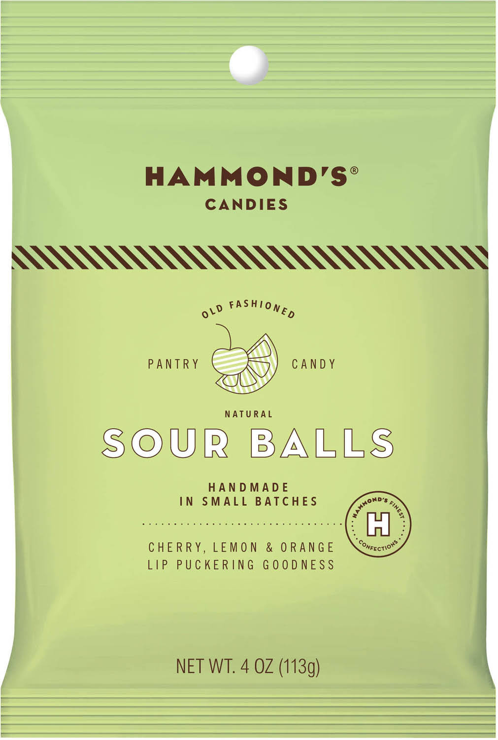 Hammond's Candies Old Fashioned Sour Ball Hard Pantry Candy - 4 oz