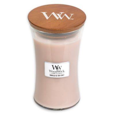 Woodwick Vanilla & Sea Salt Large Hourglass Jar Candle