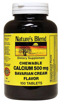 Nature's Blend Calcium Chewables Supplement - Bavarian Cream, 100ct