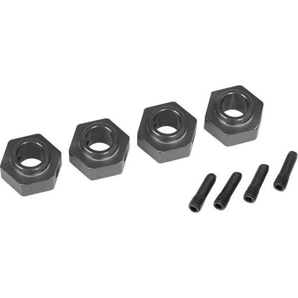 Traxxas Wheel Hubs 12mm Hex 6061-T6 Aluminum (Charcoal Gray-anodized)