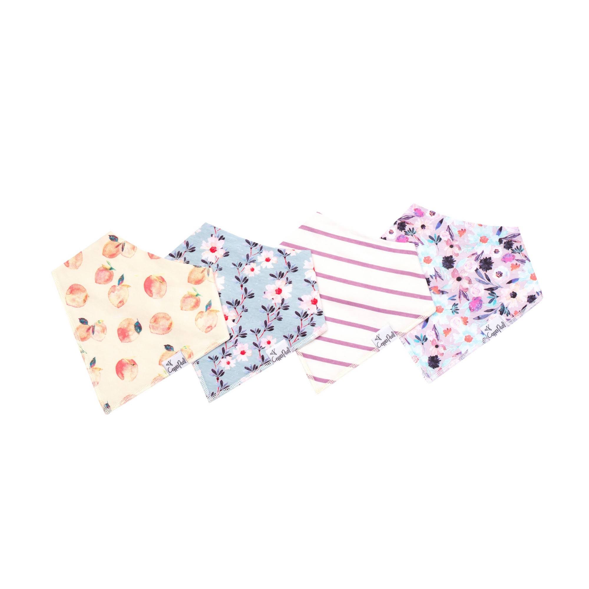 Infant Girl's Copper Pearl 4-Pack Bandana Bibs, Size One Size - Pink