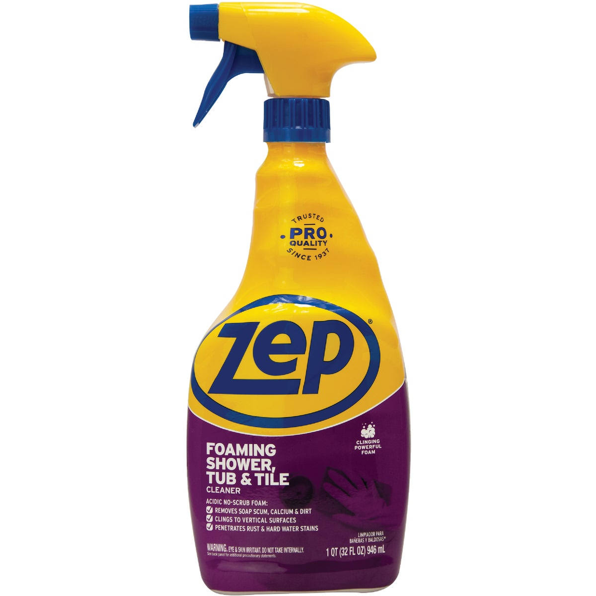 Zep PowerFoam Tub & Tile Cleaner - 32oz