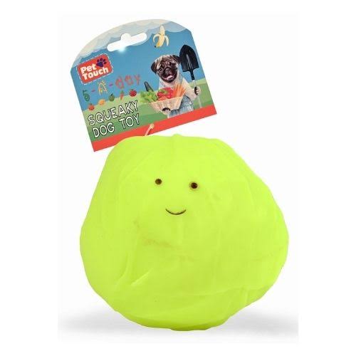 Pet Touch Smiley Squeaky Fruit N' Veg Dog Toys Assorted Designs - FabFinds Rich Tomato