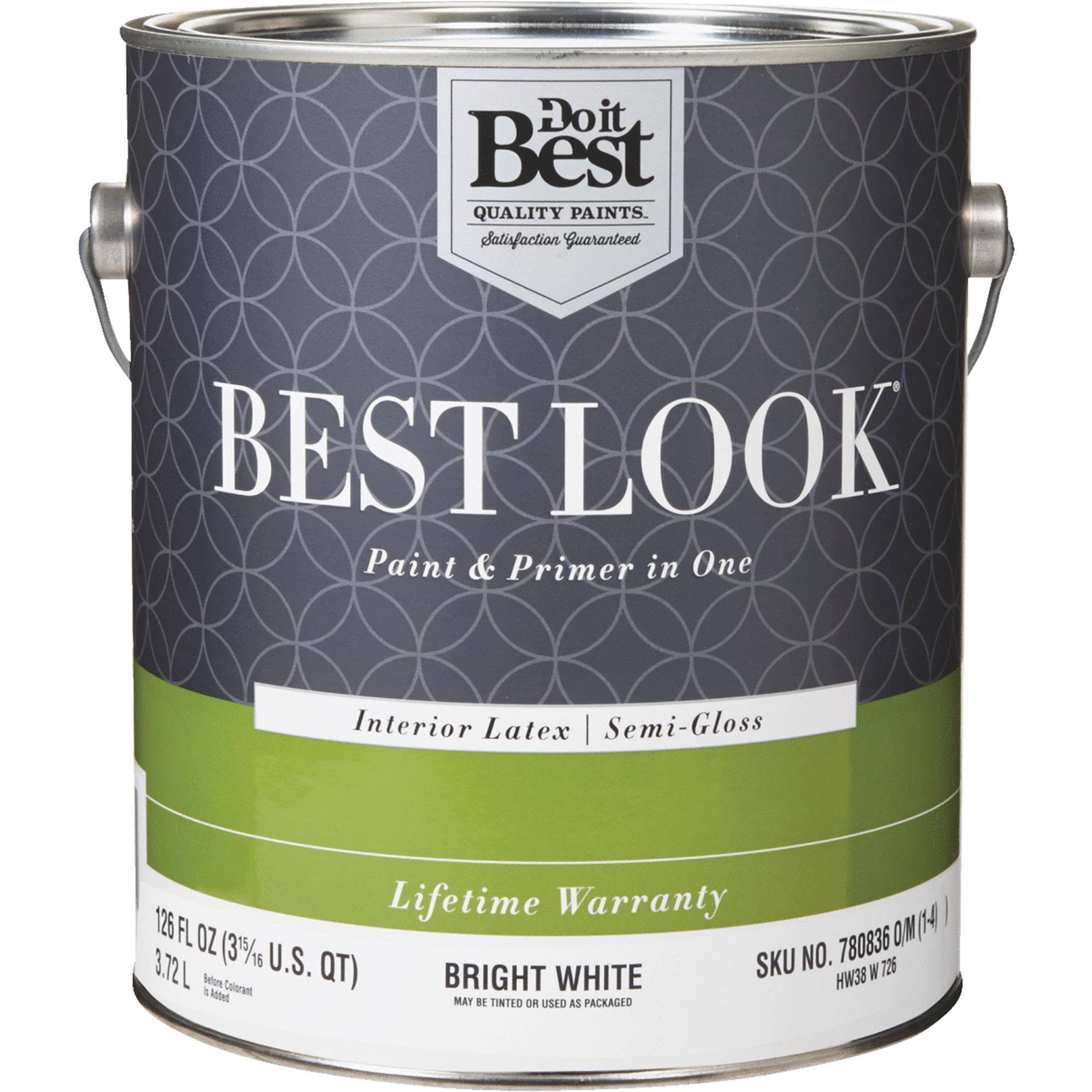 Do It Best Look Latex Paint and Primer In One Enamel - Semi-gloss