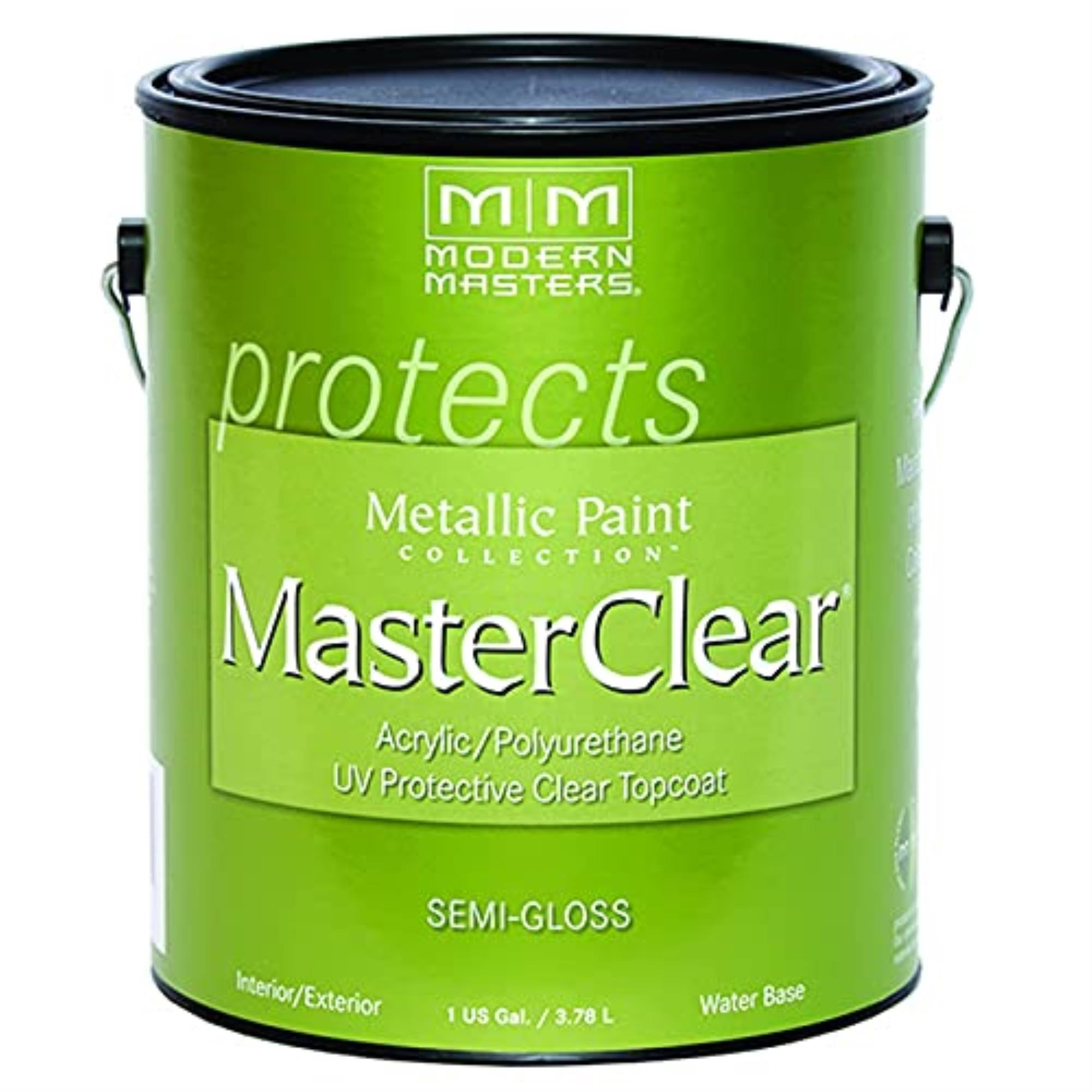 Modern Masters 1 Gal ME662 Clear MasterClear Protective Clear Topcoat, Semi-Gloss
