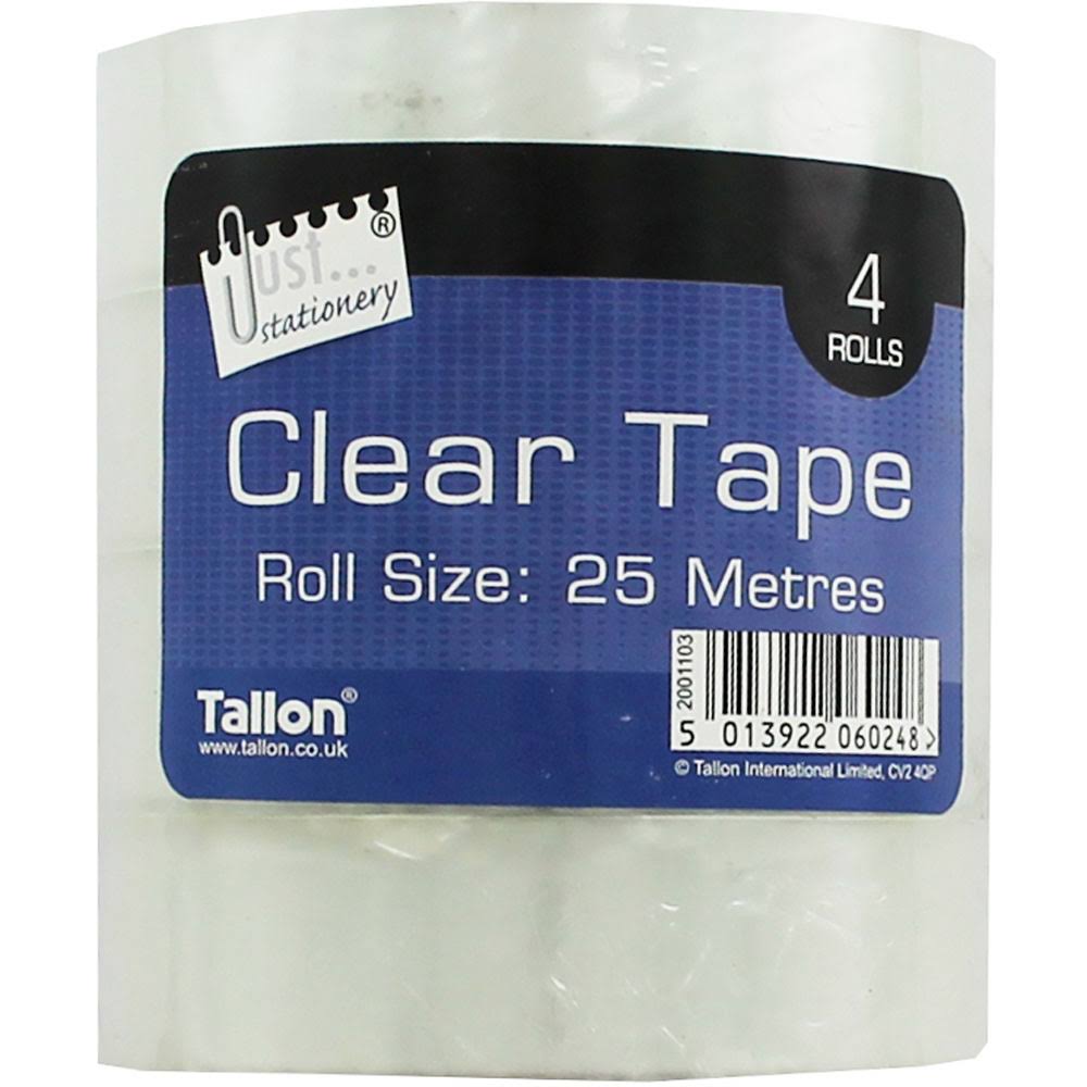 Clear Tape Rolls - 4 Pack