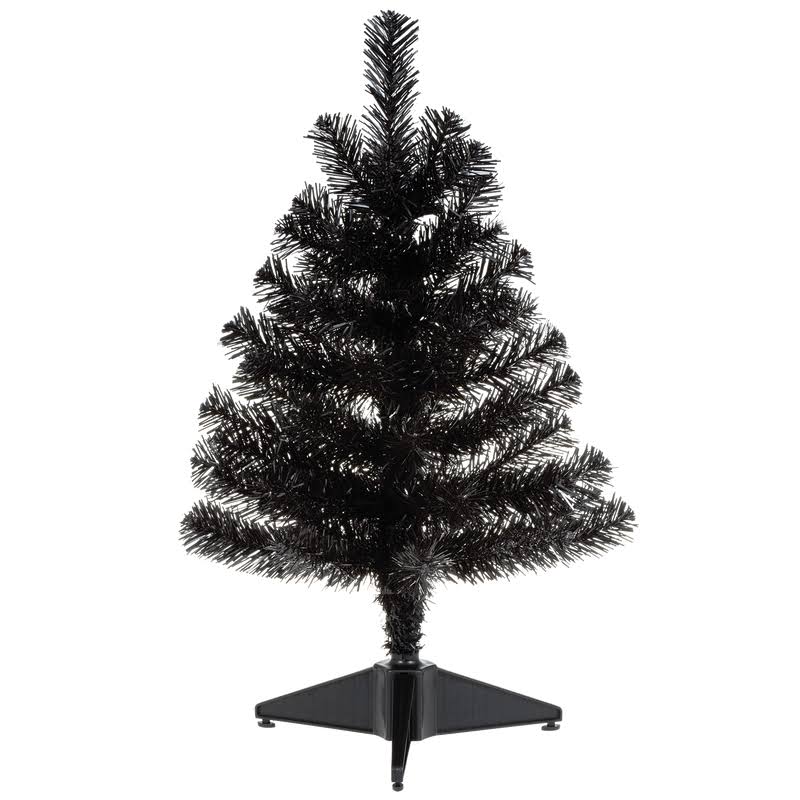 Hallmark Miniature Keepsake Ornament Black Christmas Tree, 18"