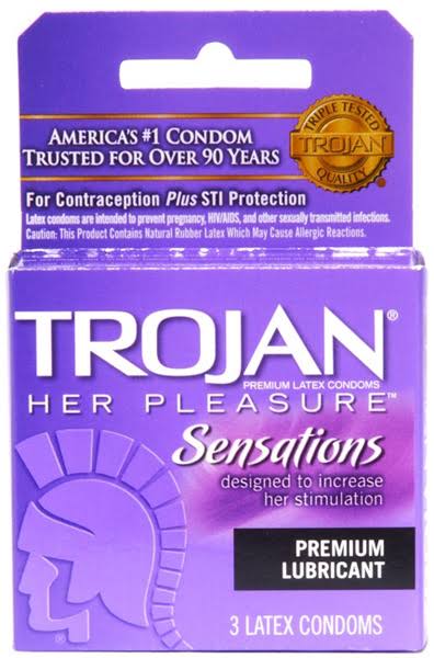 Trojan Her Pleasure Lubricated Condoms