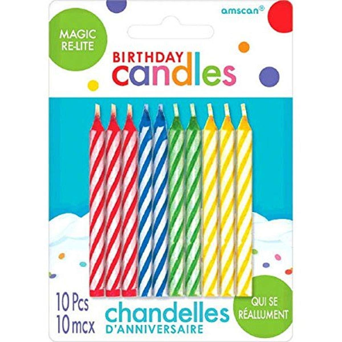 Amscan 265853 Magic Re-lite Candles (10 Pack)