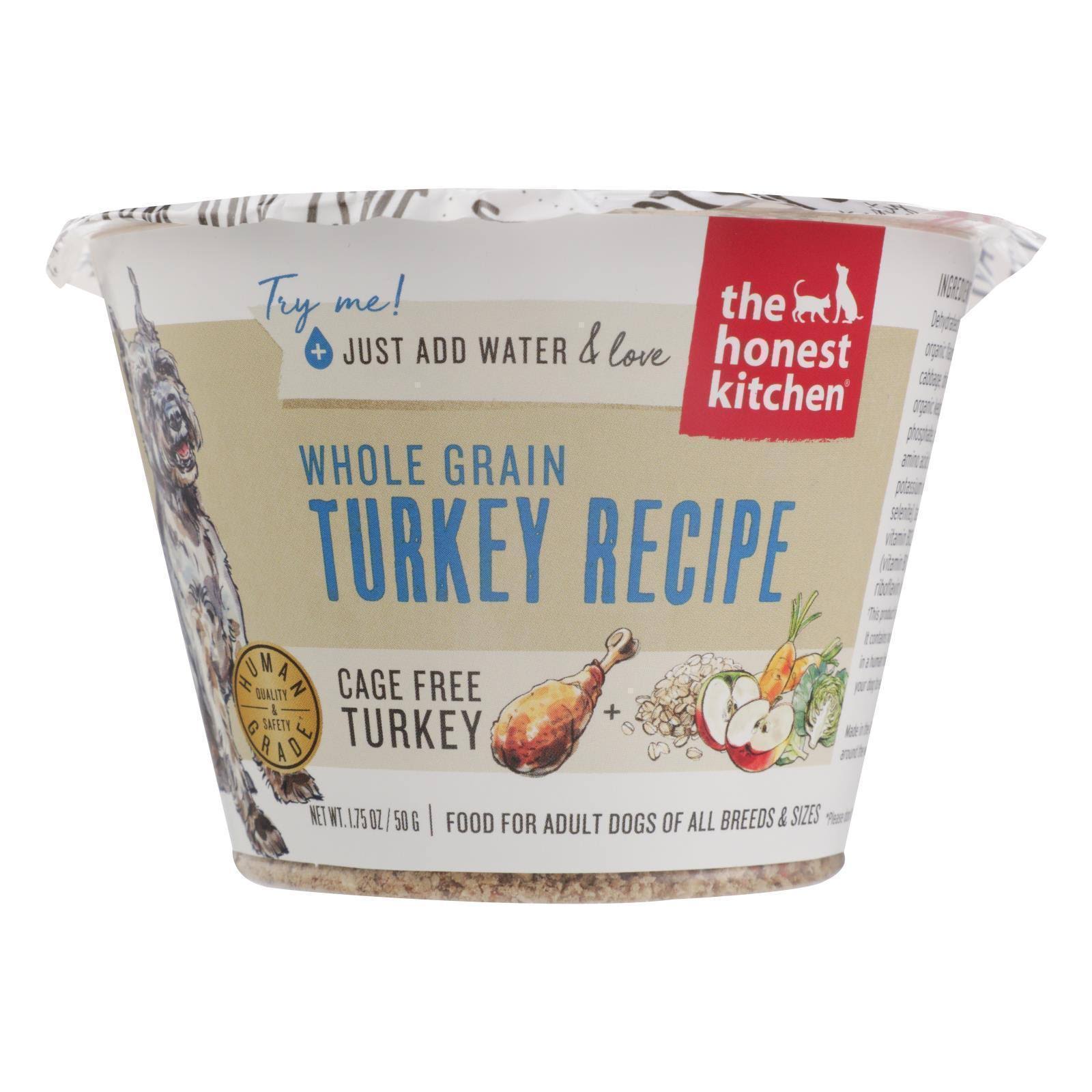 The Honest Kitchen Whole Grain Turkey Recipe Dehydrated Dog Food, 1.75-oz cup