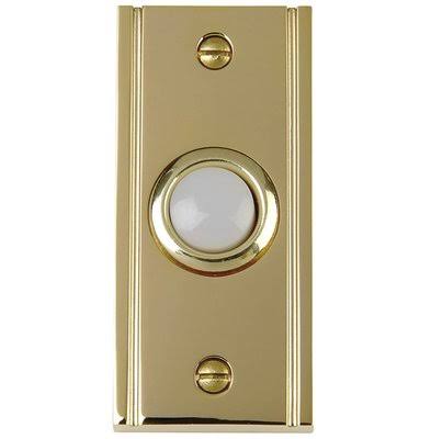 Thomas and Betts DH1630L Carlon Wired Push Button - Brass Finish, 5" x 3"