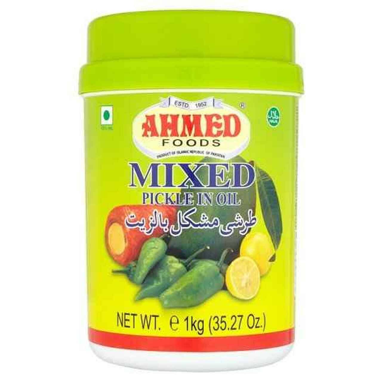 Ahmed Foods Premium Mixed Pickle in Oil, 1kg Mango