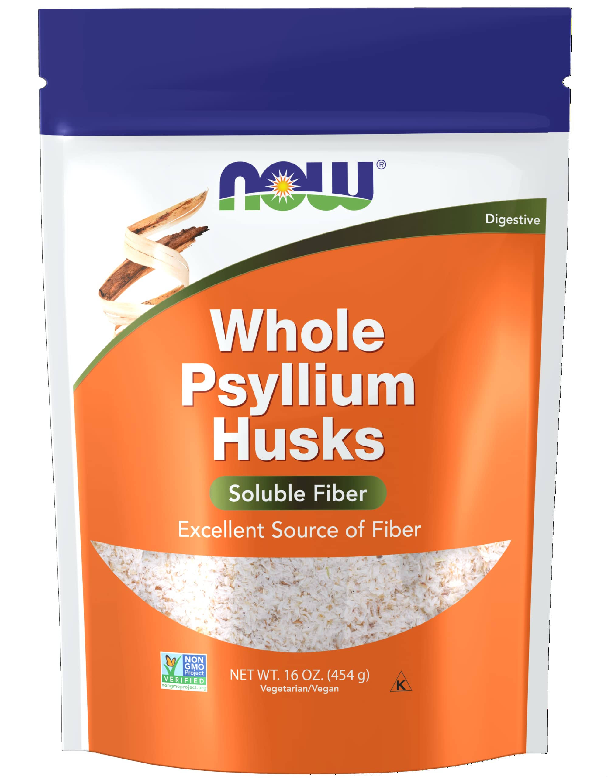 Now Foods Psyllium Husks Whole 16 oz