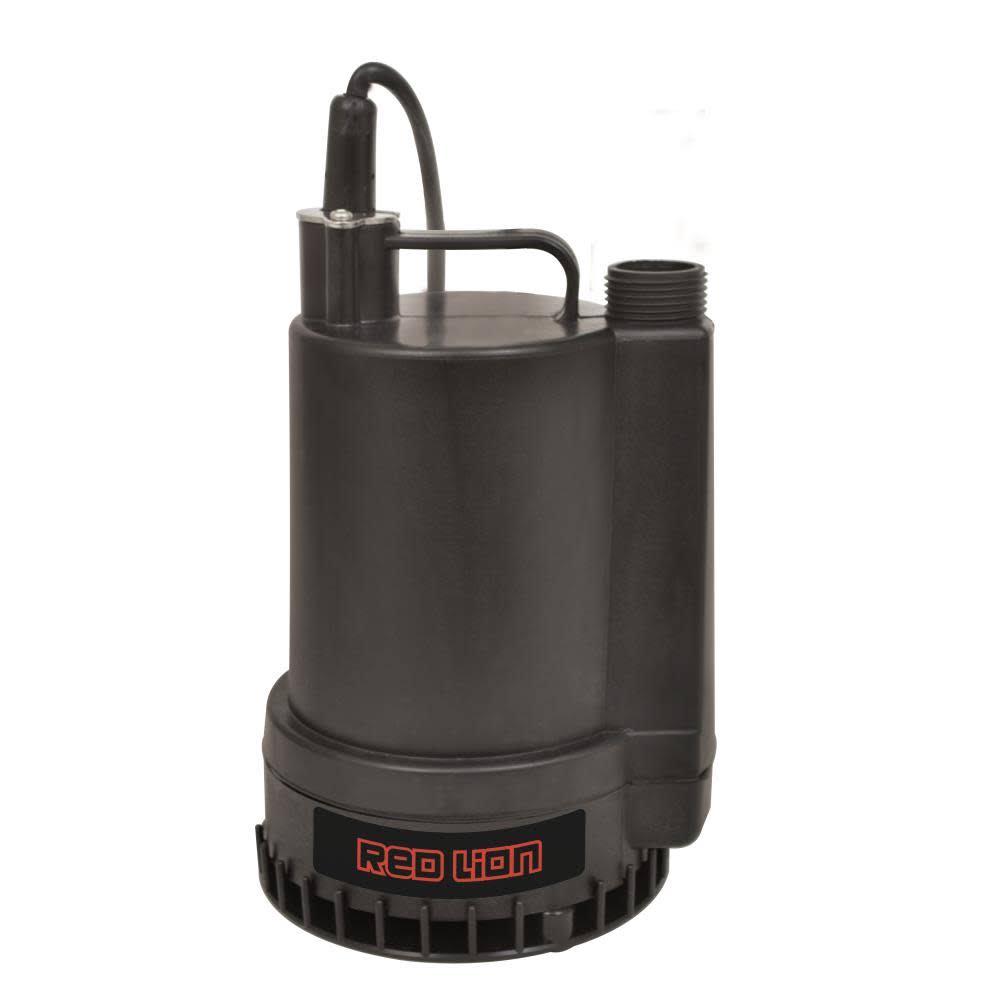 Red Lion Thermoplastic Utility Pump - 1300 Gph, 1/6 Hp