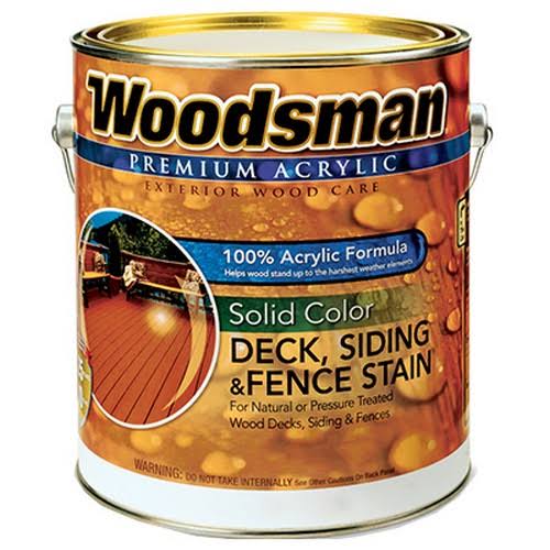 True Value Woodsman Solid Color Acrylic Latex Deck Stain - Solid White, 1gal