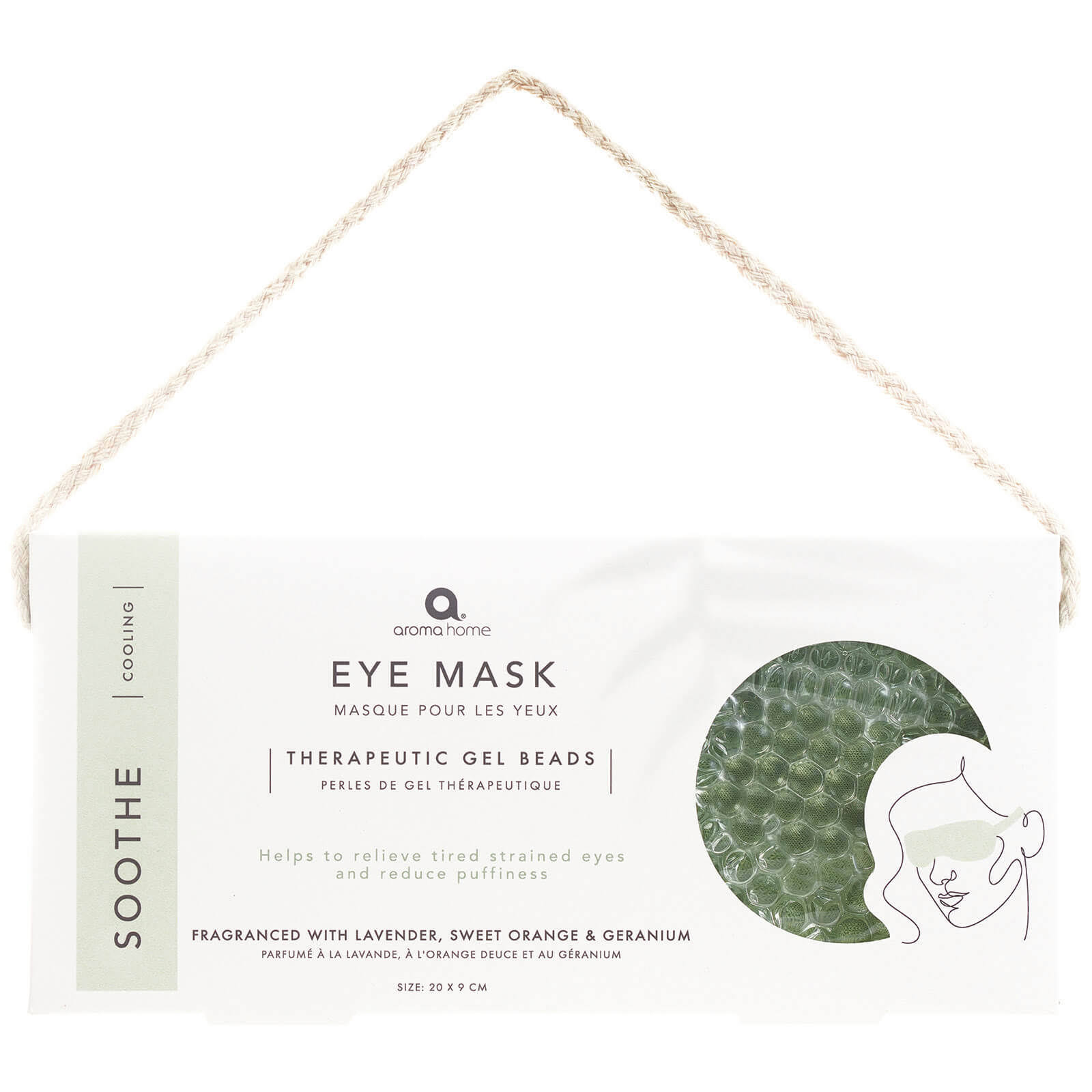 Essentials Gel Cooling Eye Mask - Green