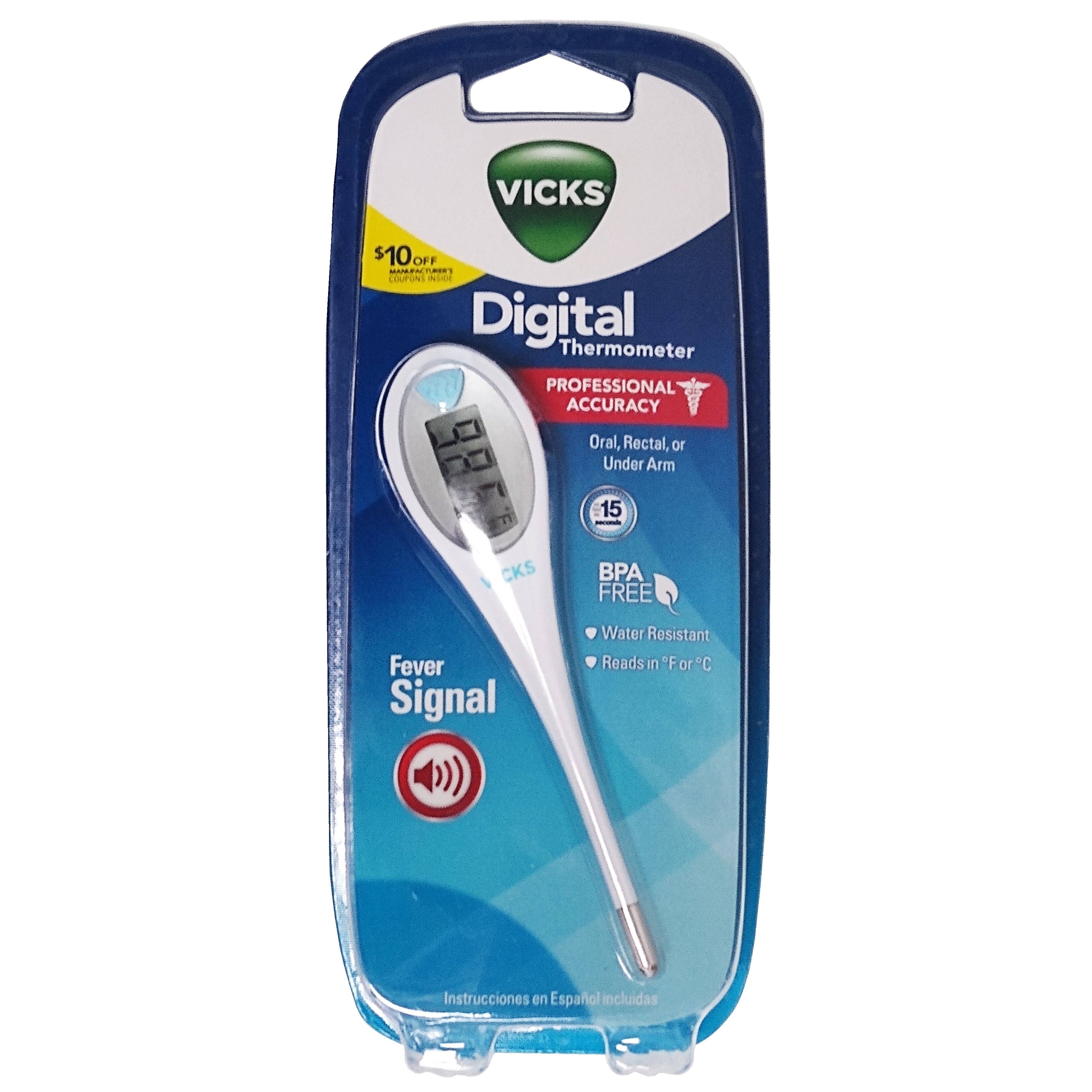Vicks V901us Professional Accuracy Digital Thermometer - 15 Seconds Reading