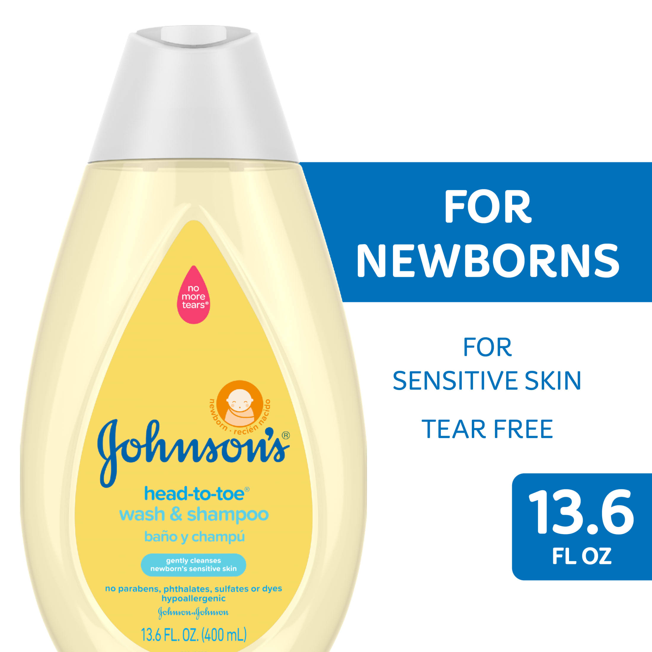 Johnson's Baby Head-to-Toe Wash & Shampoo Newborn 13.6 fl oz (400 ml)